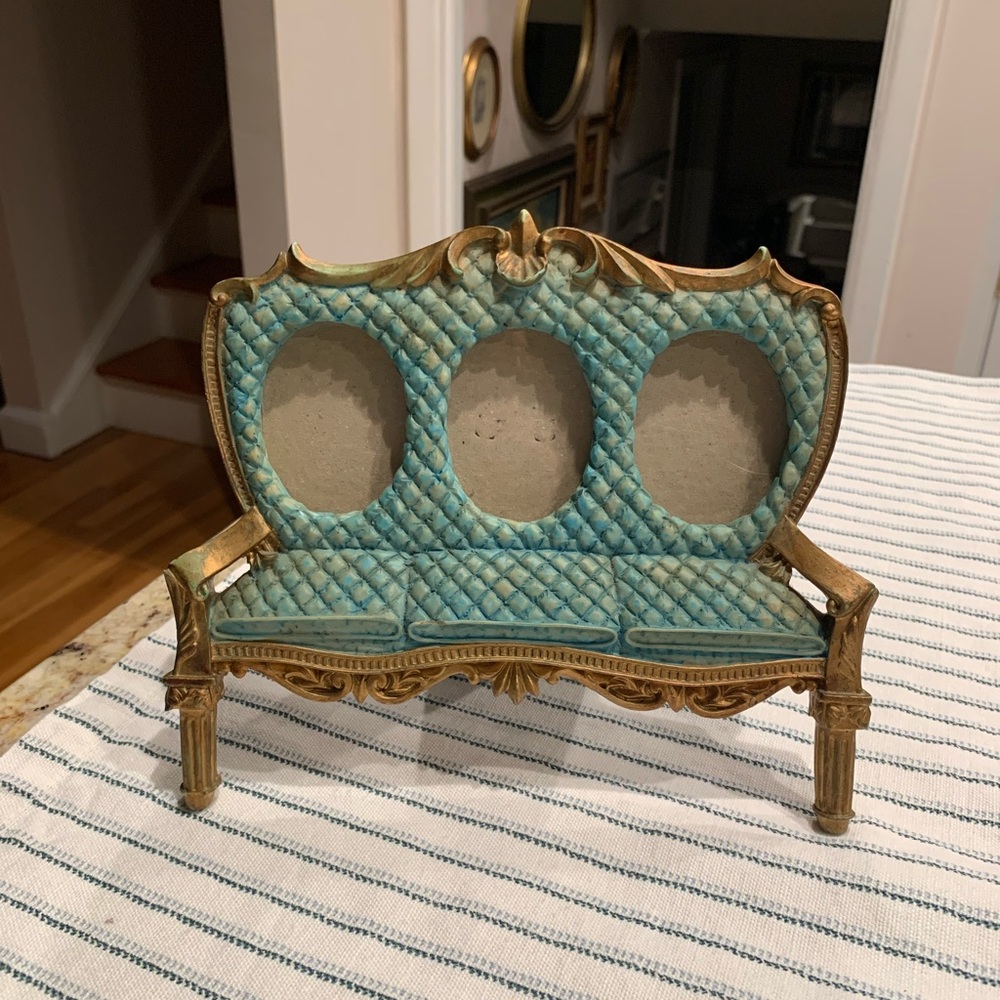 Victorian Settee Triple Photo Frame